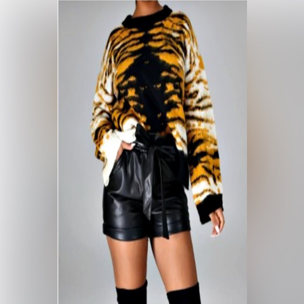 Tiger print sweater